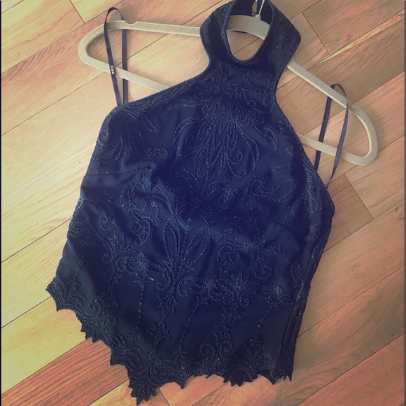Tops - CDC Petites “Collection” Beaded Halter szM